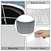 Howilath Grey Car Hood Cover Protector All Weather Protection Auto Exterior Accessories Car Bonnet Banner Universal Fit Easy to Install