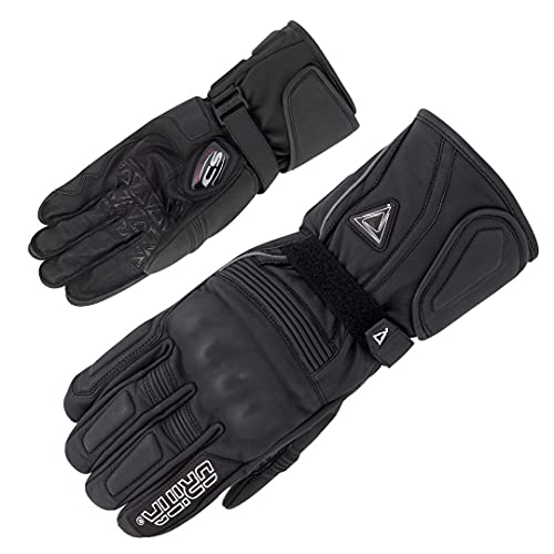 Orina Raven Motorradhandschuhe, extra groß (Schwarz, 28)