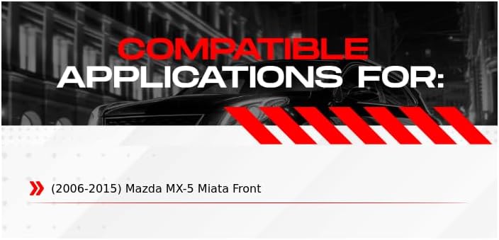 Miniatura 4 de PowerSport Kit de frenos y rotores delanteros Pastillas de freno delanteras Rotores y pastillas de freno Pastillas de freno y rotores de cerámica