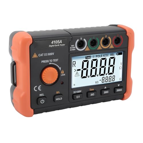 Testeur de terre VC4105A à haute tension et écran rétroéclairé