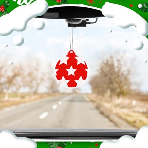 Image of Demissle 24 Pcs Car Air Fresheners Bulk Cute Hanging Air Freshener Groovy Scented Fresheners Rearview Mirror Decor for Women Car Accessories(Candy)