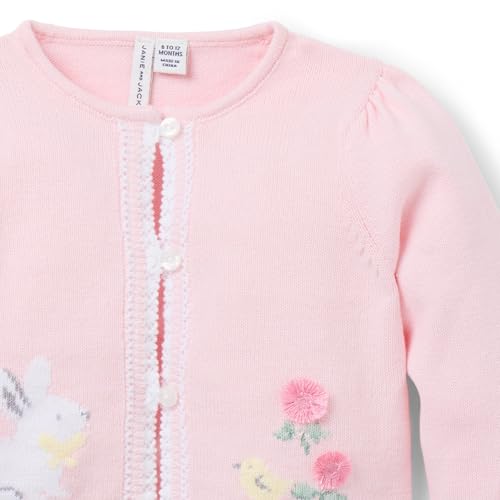 Janie and Jack Baby Girls' Bunny Cardigan (Infant), Pink