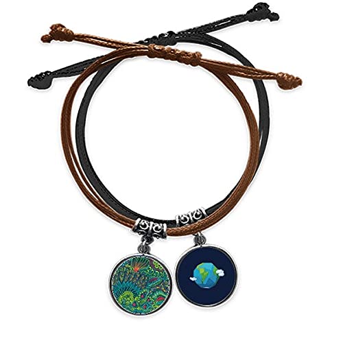 Pulsera biología ocean de tierras extranjeras el regalo ideal de cuero
