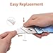 Amazon Basics Folding Utility Knife, Lightweight Aluminum Body with Holster, Light Blue