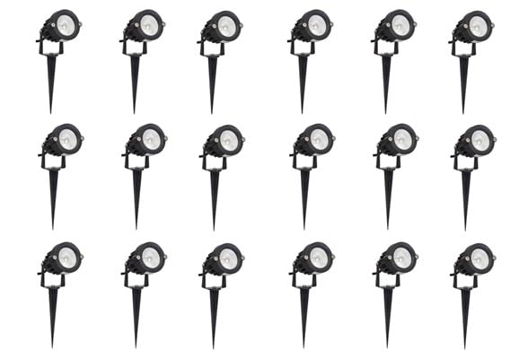 TRIPPING 5W Waterproof LED Garden Spike Light: Warm White Outdoor Spotlight for Landscape, Pathway, and Decorative Lighting - Durable Metal Construction Pack of 18-image-27