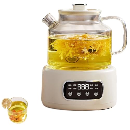 Hervidor eléctrico de vidrio 1.2L color blanco