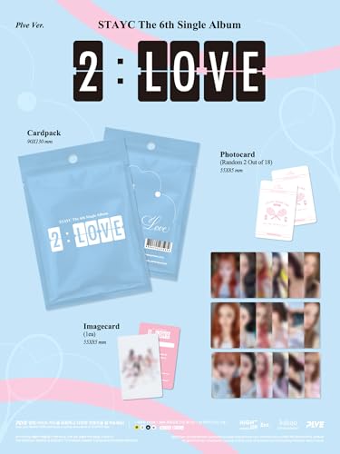 STAYC 2 Love album avec 2 versions standard et 1 version plve - 5