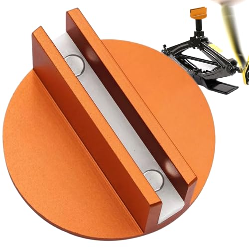 Coussinet de cric magnétique, coussinet de cric de soudure par pincement magnétique - Adaptateur de rail de cadre - Adaptateur de tampon de cric magnétique en aluminium, adaptateur de Rail de cadre de