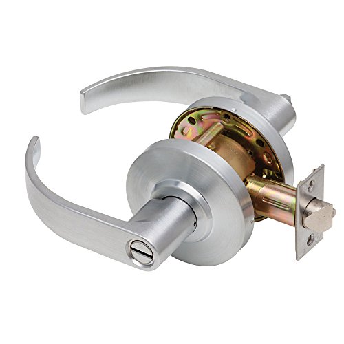Dexter Commercial Hardware C2000-PRIV-C-626 Grade2 Privacy Lock with Curved Trim, Satin Chrome, 2 3/4