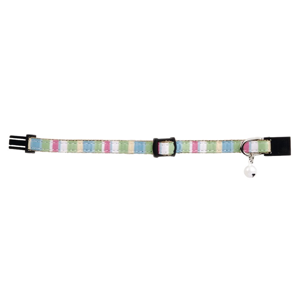 Beeztees Yavru Kedi Boyun Tasması, Zilli, Yeşil, 16-32cm