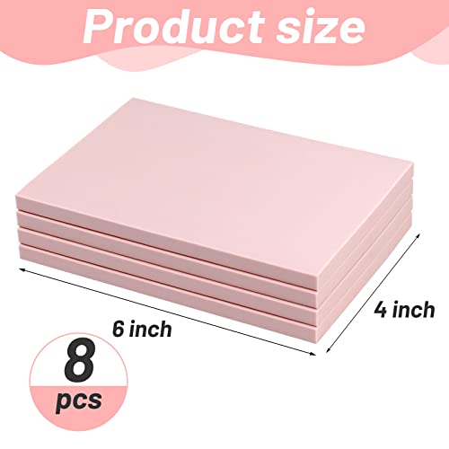 Uplama 8 Pcs Pink Rubber Carving Linoleum Blocks Rubber Block Stamp Carving Block For Stamp Soft Rubber Crafts #TOP1