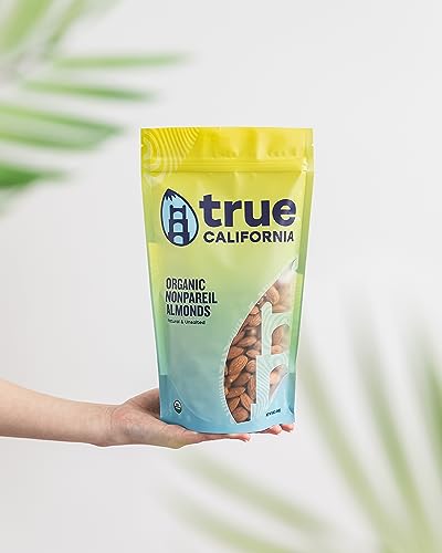 True California Organic Nonpareil Whole Almonds (1 LB x 2 Pack) Natural & Unsalted, Raw, Not Roasted, Shelled, Vegan & Gluten-Free - Image 5