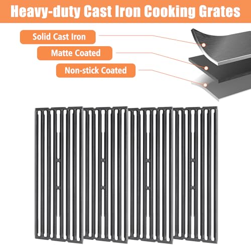 KEESHA 4-Pack Cast Iron Grill Grates for Broil King 300/400/500 Series by KEESHA - Image 4
