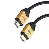 HDMI Cable 50ft - Bugubird HDMI 2.0 - HDCP 2.2 - High Speed 18Gbps Supports 4K @60Hz HDR UHD 3D Ethernet 2160p 1440p 1080p and ARC