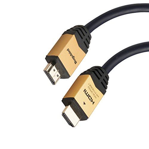 HDMI Cable 50ft - Bugubird HDMI 2.0 - HDCP 2.2 - High Speed 18Gbps Supports 4K @60Hz HDR UHD 3D Ethernet 2160p 1440p 1080p and ARC