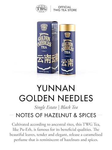 Image of TWG Tea | Yunnan Golden Needles | Black Tea | Nutty & Malty | Haute Couture Tin, 40g | Gift Set