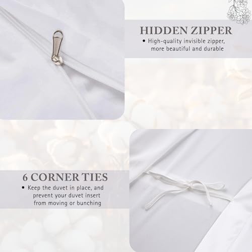 Minor Monkey MMDS1001-12 California King/King Duvet Cover 1000 Thread Count 100% Egyptian Cotton Sateen Weave Soft Elephant Grey Quilt Cover 3 Pc Bedding Set thumb #3