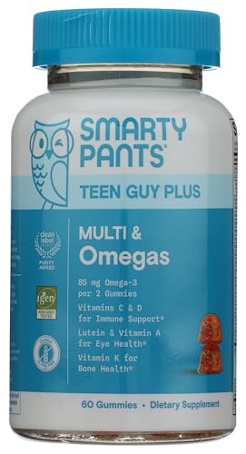 SmartyPants Teen Guy Plus Multivitamin Gummies, Vitamin D, Omega 3, 60 Ct - image 1