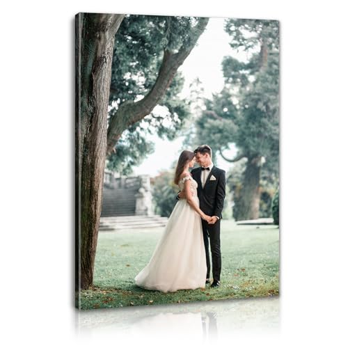 Lmfphog Personalized Pictures to Canvas for Wall 16x20 inches, Custom Canvas Prints with Your Photos for Family/Pet/Kid/Lovers, 16x20in