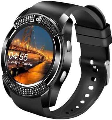 Smart Watch,Bluetooth Smartwatch Touch Screen Wrist Watch with Camera/SIM Card Slot,Waterproof Smart Watch Sports Fitness Tracker Compatible with Android iOS Phones Samsung Huawei for Kids Women Men
