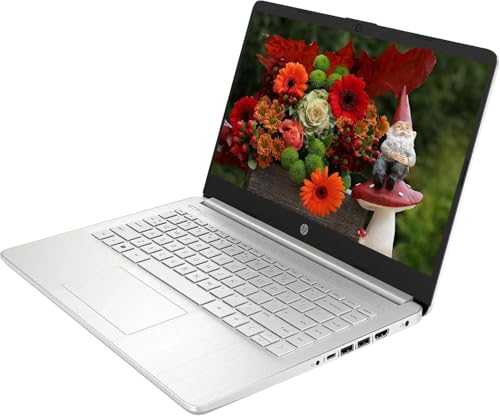 Image of HP AI-Powered 14 inch HD Laptop with Microsoft Office and 1TB Cloud Storage Included for 1-Year| 4GB RAM|128GB SSD| Intel 4-Core CPU| Webcam| Wi-Fi| Bluetooth|Ultra Light|Win 11| RK Bundle| Silver