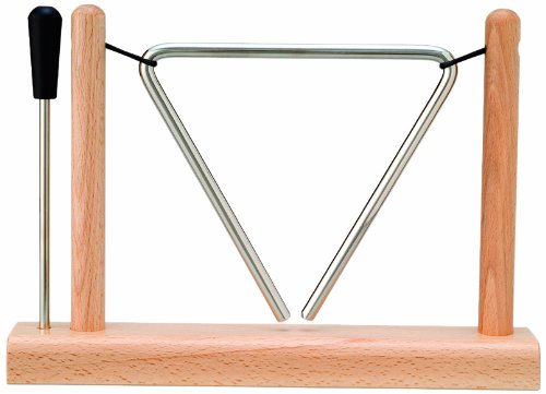 Socle triangulaire goldon wooden stand idéal pour aménager un coin musique chaleureux