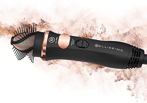 Bellissima Imetec My Pro Miracle Wave GH19 1100, Cepillo de aire moldeador, crea ondas suaves y naturales con un calor que respeta el cabello, rotación automática