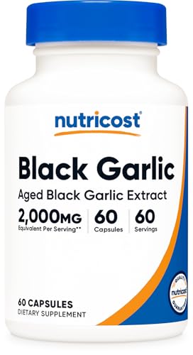 Nutricost Black Garlic Extract 60 Capsules for 60 Servings Per Bottle