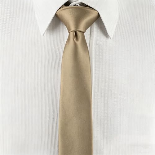 Image of Landisun Black Tie Men Women Solid Skinny Ties Slim Ties Satin Tie