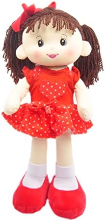 Linzy Plush 16" Red Abbie Doll Soft Rag Doll