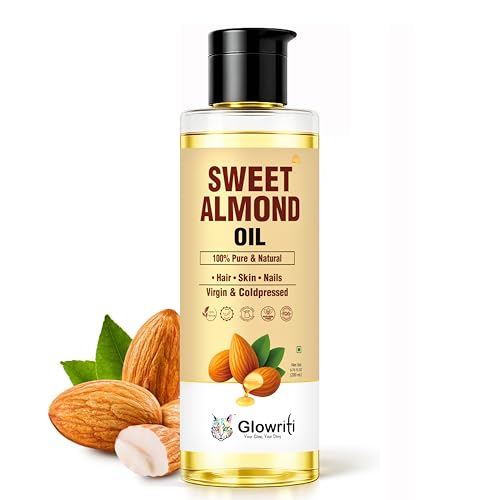 Image of Organic Sweet Almond Oil 100% Pure & Natural Cold Pressed Carrier Oil For DIY Beauty - Unscented, Hexane Free Liquid Moisturizer