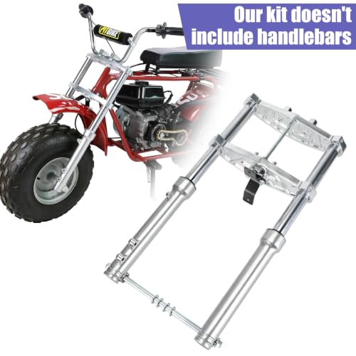 Image of Mini Bike Front Suspension Forks Kit for Coleman CT200U CT200U-EX | Replacement for BT200X Axis M200 196cc 200cc 6.5HP Powersports Minibike Parts Accessories Shock Absorber Forks Frame Assembly