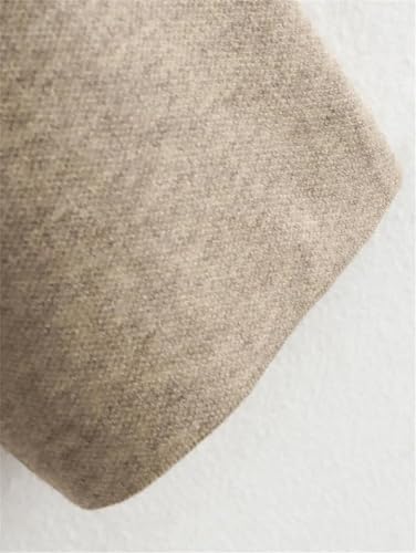 Fnfmrfmr Khaki Asymmetric Scarf Neck Jacket: Cozy, Chic, and Effortlessly Stylish! - Image 7