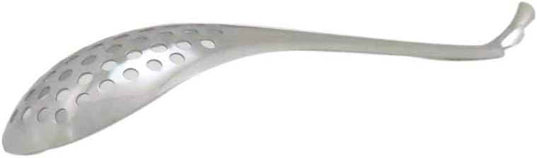 Endo Shoji QLV01002 TKG Astragalus Spoon, Dimensions (L x W x H): 6.5 x 1.5 x 4.9 inches (16.5 x 4 x 12.5 cm), Stainless Steel, Sanitary, Useful for Ramen Dishes, Made in Japan, Commercial Use, Made