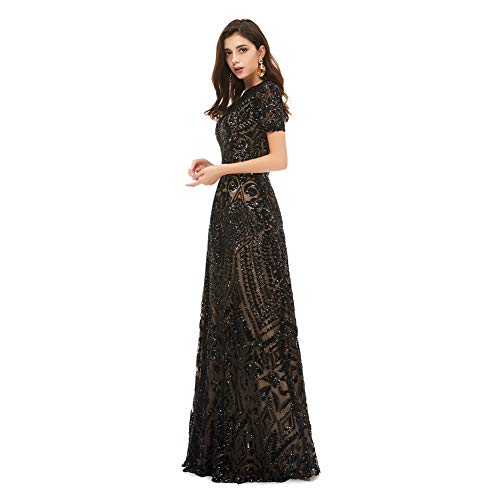 Engela Sequin Mermaid Dresses Gold/Royal Blue Trumpet Evening Dresses Party Prom Gowns4