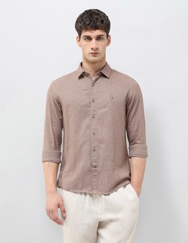 Image of U.s. Polo assn. Denim co. Men's Solid Twill Regular fit Shirt