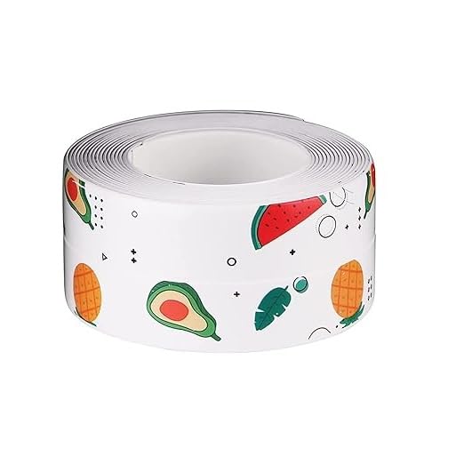 Image of SHOPOLIFE Sink Oil Proof Caulk Tape Strip PVC Self Adhesive Caulking Sealing Tape for Kitchen Sink Platform Toilet, 3.2m*3.8cm (Multicolor)