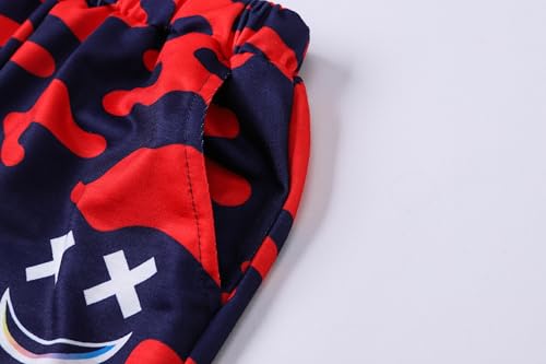 Image of Boys Clothes 2 Piece Size 6-13Y Short Sleeve T-Shirt & Shorts Set Casual Kids Boys Spring Summer Outfits