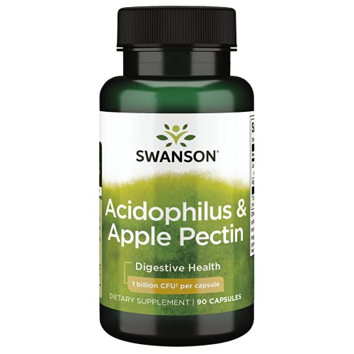 Swanson Acidophilus & Apple Pectin 90 Capsules #TOP25