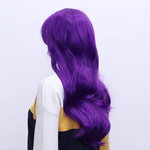 Lurrose 1 peça peruca cosplay peruca de cabelo longo encaracolado peruca de aparência natural frisad