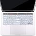 MOSISO Keyboard Cover Compatible with MacBook Pro with Touch Bar 13 and 15 inch 2019 2018 2017 2016 (Model: A2159, A1989, A1990, A1706, A1707),Pattern Silicone Skin Protector,Gray Marble on White Base