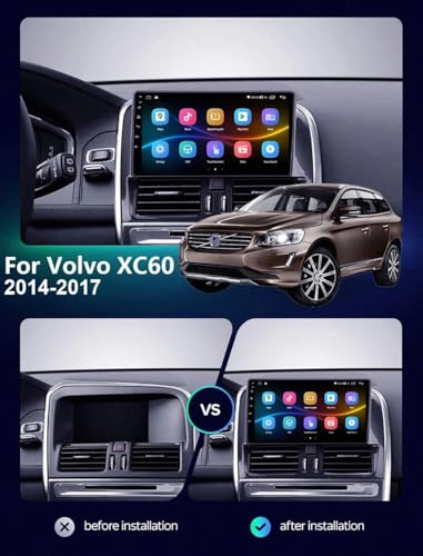 Pantalla Carplay para Volvo XC60 1 2014-2017 Android Auto Autoradio con GPS 32G 2