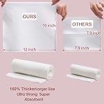 Disposable Face Towel Cloth Newest Thicker Large Size 10"X12" Towelettes Disposable for Washing Face Clean Skin Towels Facial Disposable Clean Towels