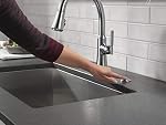 Delta Robinet 72050-AR, Air Bouton d'interrupteur pour l'élimination des ordures, en acier inoxydable arctique