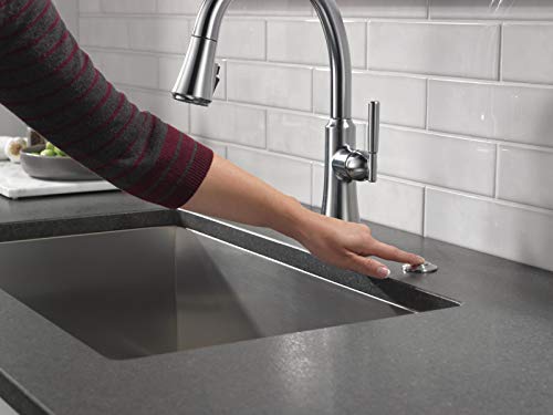 Delta Faucet 72050-AR, Air Switch Button for Garbage Disposal, in Arctic Stainless Steel Finish by DELTA - Image 2