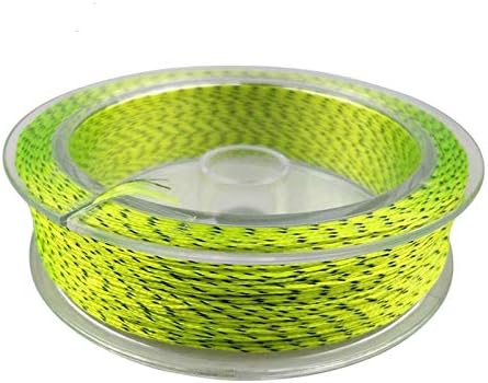 Aventik Braided Fly Fishing Backing Line Super Slim Fly Fishing Line Backing 25-30lb, 70lb,100m/300m(Yellow+Black,20LB,110yds)