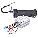 Electric Scooter Brushed Speed Controller, 36V 500W luminum Shell Controller with Throttle Grip Set for Electric Scooter Tricycles