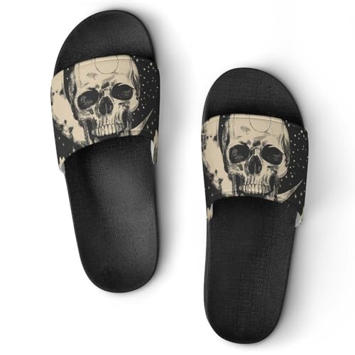 Sandales chaussons de maison slide 37 pour homme et femme, claquettes de douche