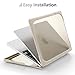 Batianda Heavy Duty Case for New MacBook Air 13.6 inch 2026 M5 2025 M4 Chip 2024 2022 Release, Ergonomic Foldable Kickstand (Holds 20lbs) Matte Translucent Protective Cover with Keyboard Skin, Khaki