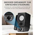 Edifier R19BT 2.0 PC-Lautsprechersystem mit Holzgehäuse, Bluetooth 5.3, voller Stereoklang, starker Bass, Lautstärkeregler, 3,5 mm Eingang/USB-A Soundkarte für Computer/TV/Smartphone/Tablet - Schwarz – Bild 5